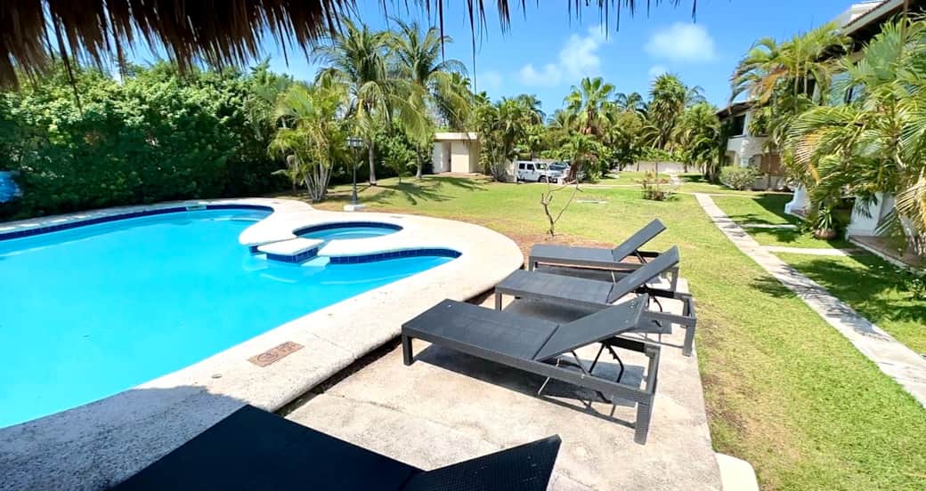 Beautiful pool just steps from the house