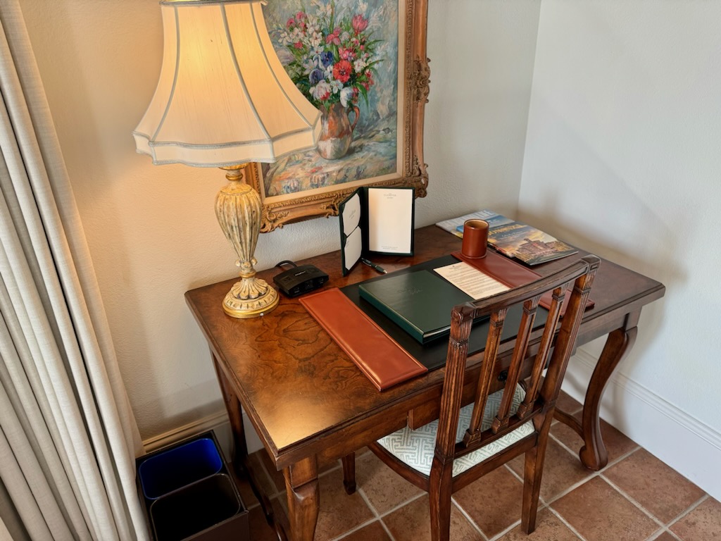 Desk in bedroom