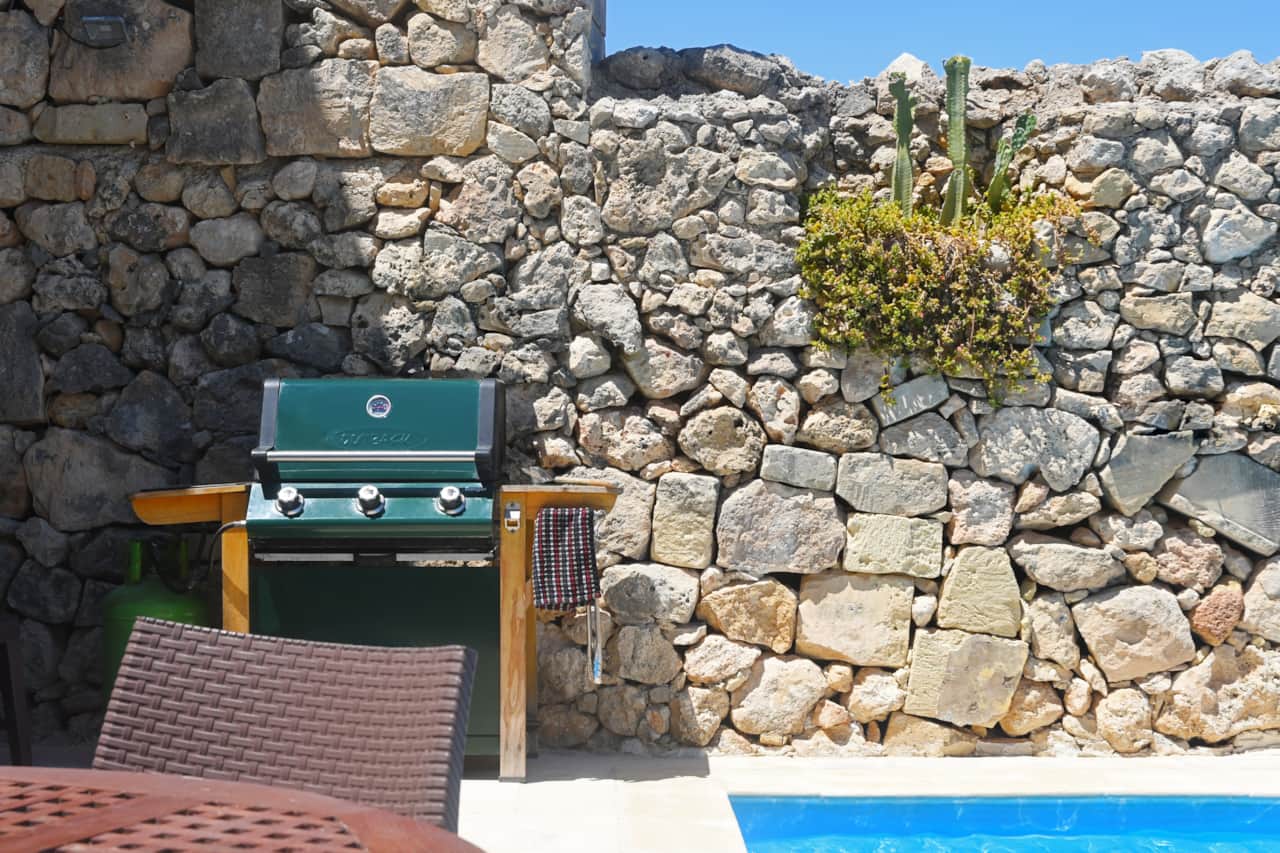 BBQ area by the pool