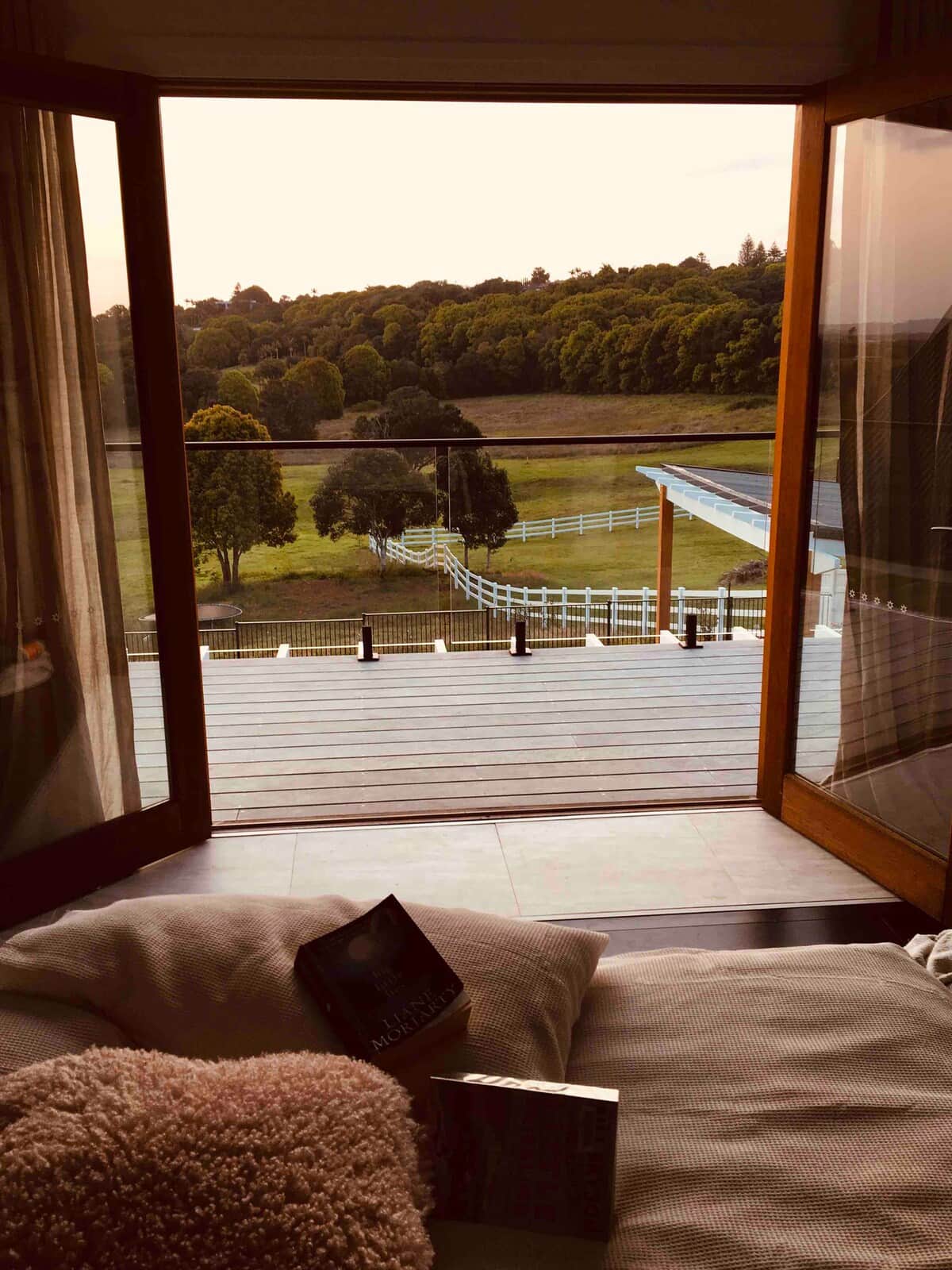 The view from the master bedroom.