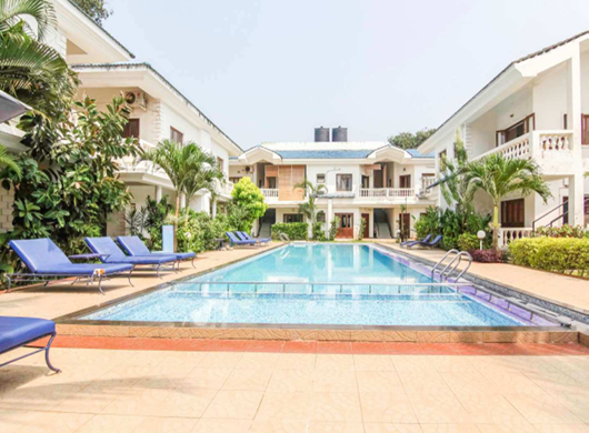Pool facing studio