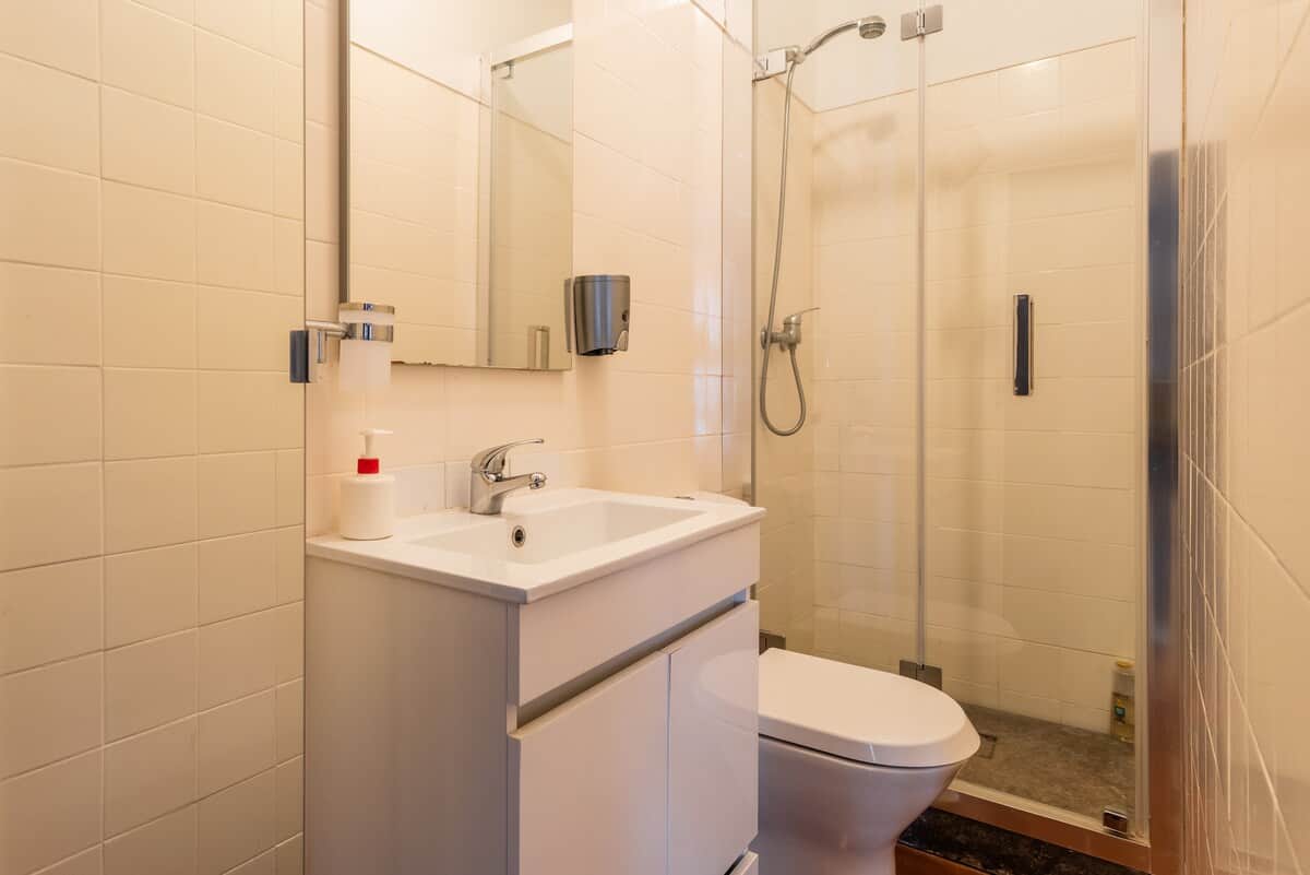 bathroom with shower