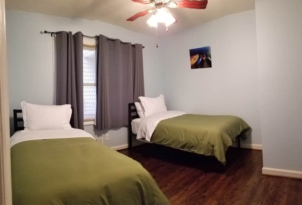 Two single beds
