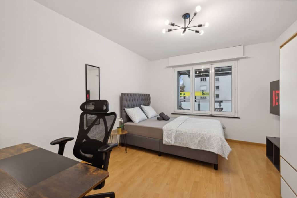 Spacious, bright room – perfect to relax, work or binge your favourite series in peace.