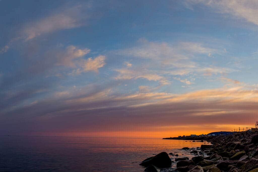 Sunrise from the waterfront. Sunrise from the waterfront.