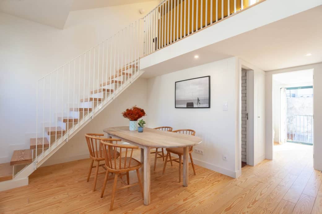 Dining area and bedroom entrance