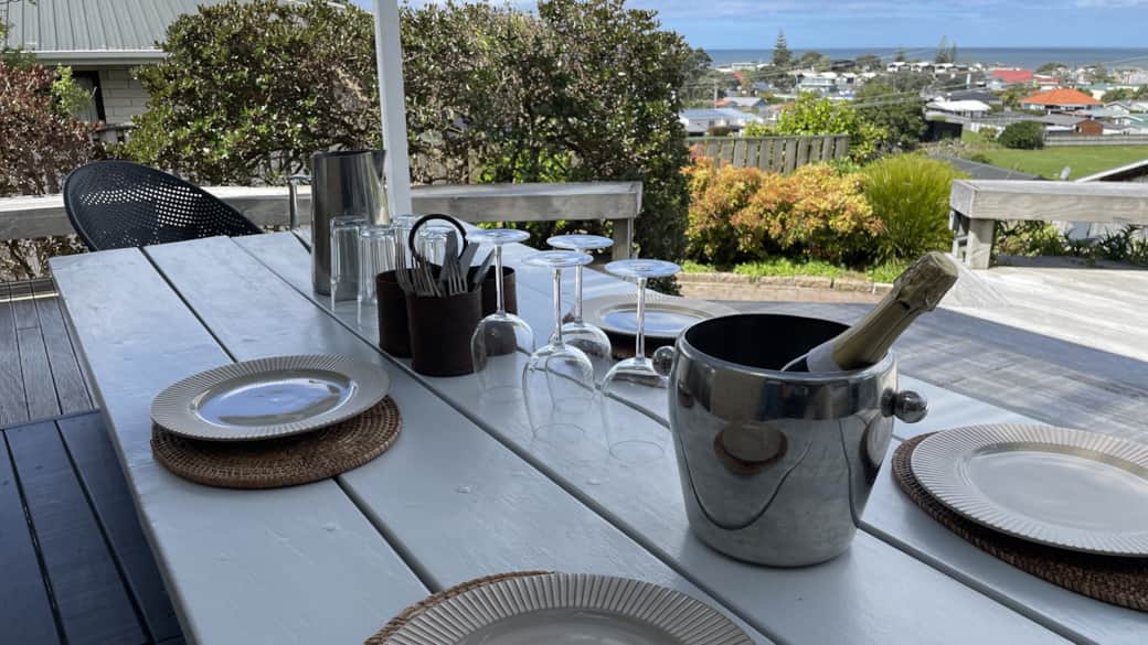 Dining under cover