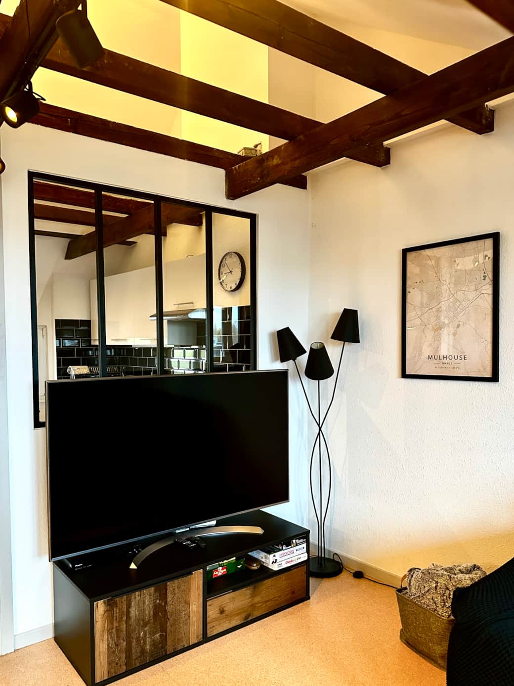 TV with Netflix and DVD