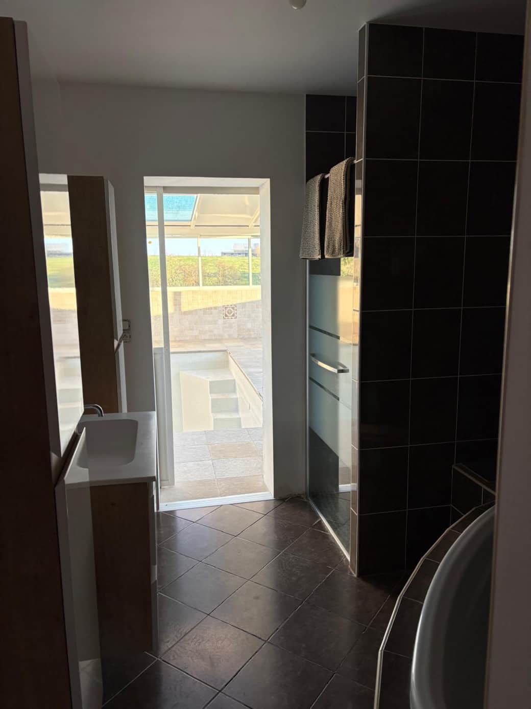 Douche à l'italienne + baignoire 