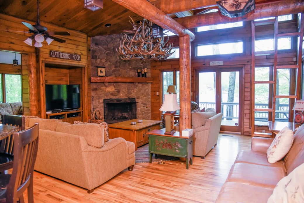 Living room with fireplace Living room with fireplace