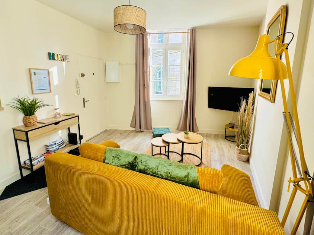 Salon chic arty et cosy