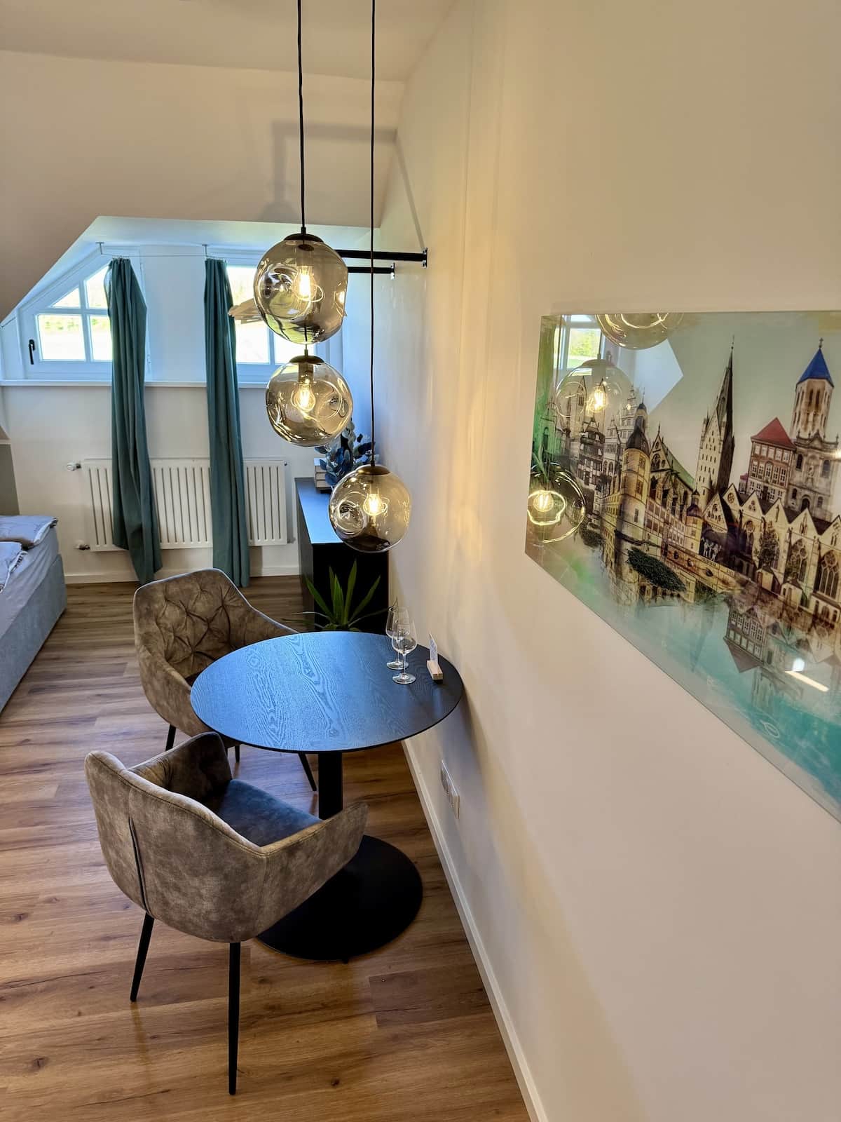 Gemütliches Wohnzimmer im Studio Land und Burg in Büren-Wewelsburg