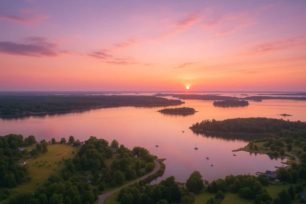 Mahone Bay at Sunrise 