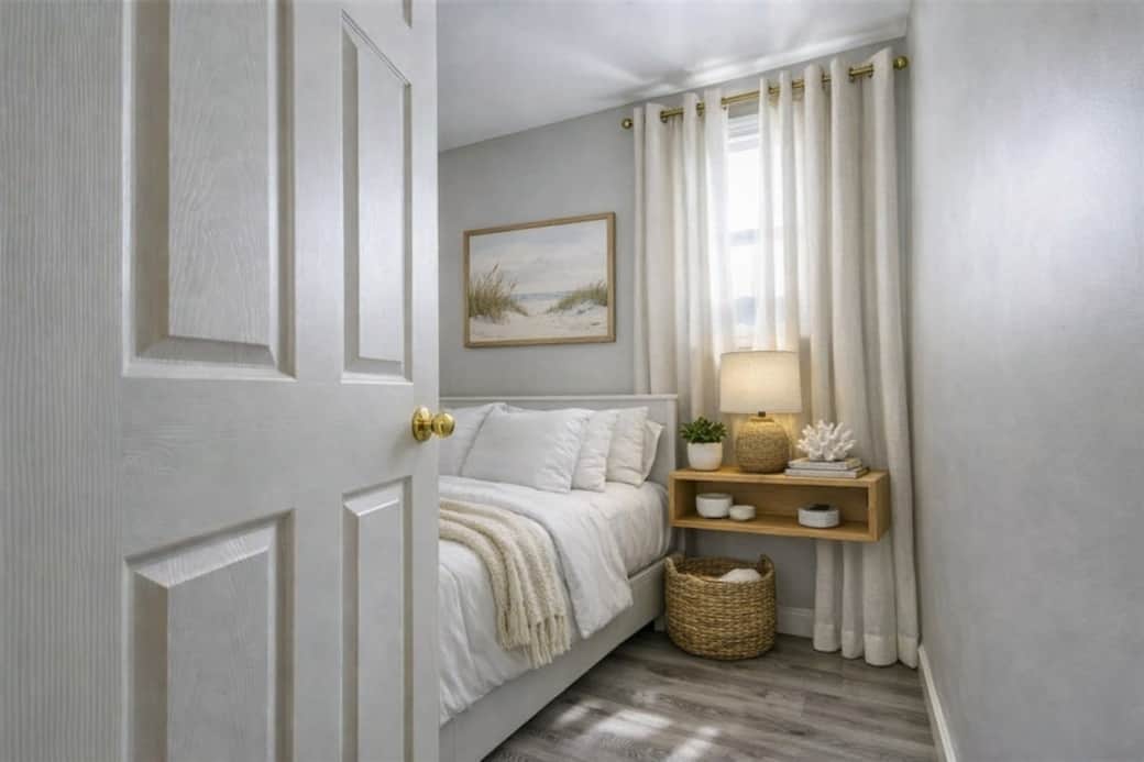 A visual preview of the bright, coastal design being completed for June — created to help guests imagine their stay.