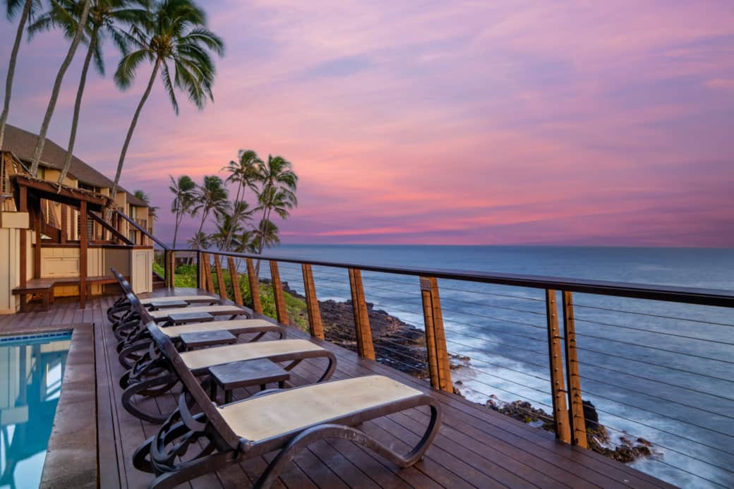 Sunsets from the oceanfront pool Sunsets from the oceanfront pool