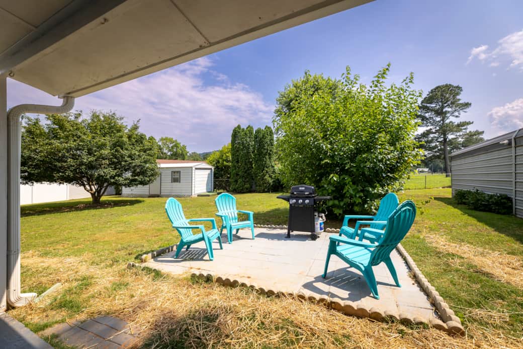 Seating Area 1. Propane Grill.