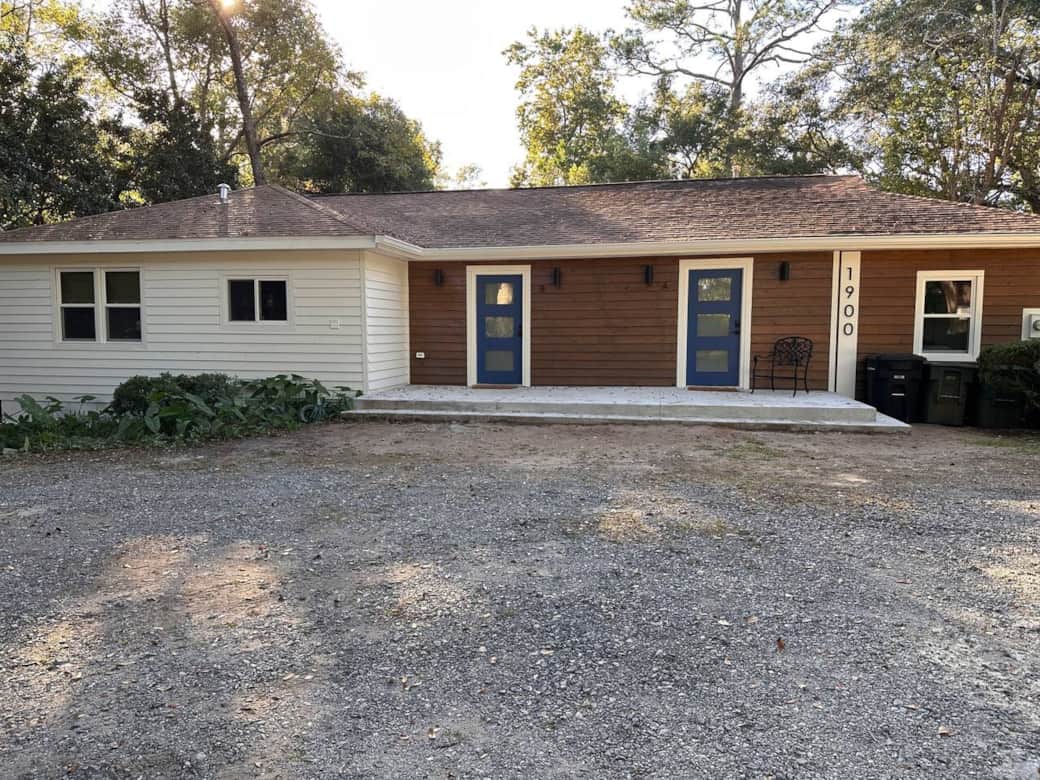 This is a 2 unit property.  Everything is private for guests no sharing of living areas. Parking, front patio, back deck and yard are shared areas.
