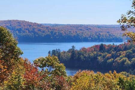 Photo from atop the look-out point on the property.  Highest spot on the entire lake.