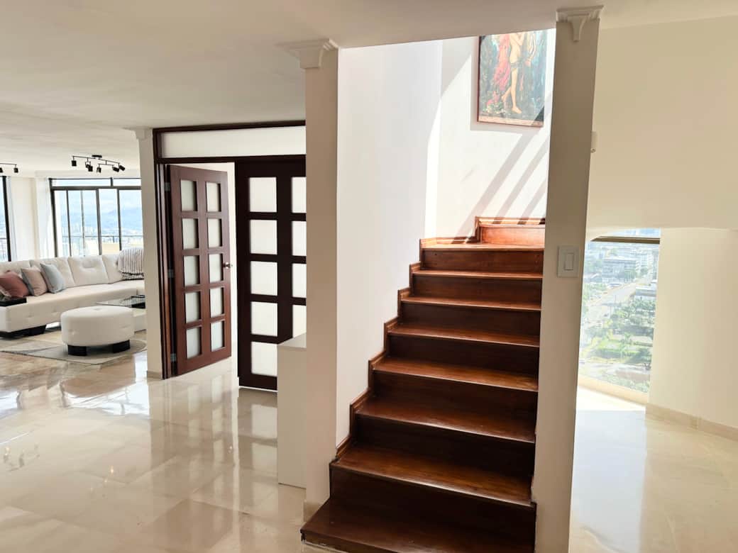 Step inside our three-story penthouse. The design is unique.