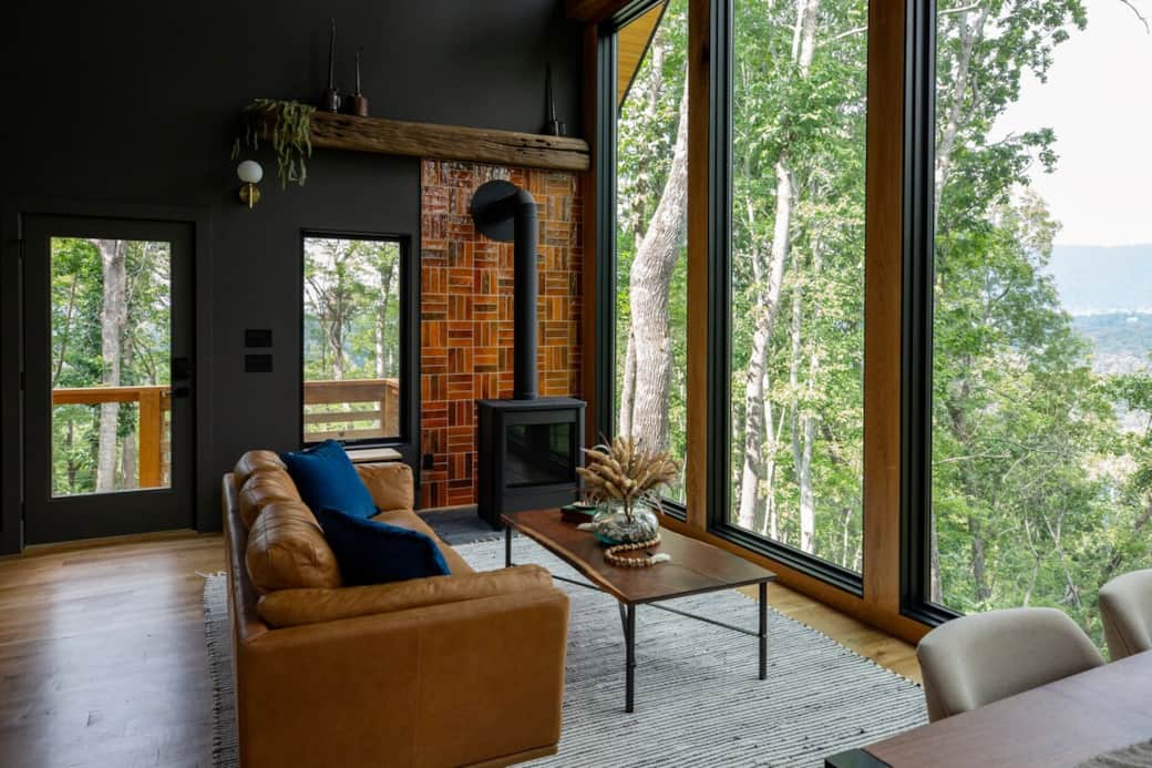 Living room view from the kitchen Living room view from the kitchen