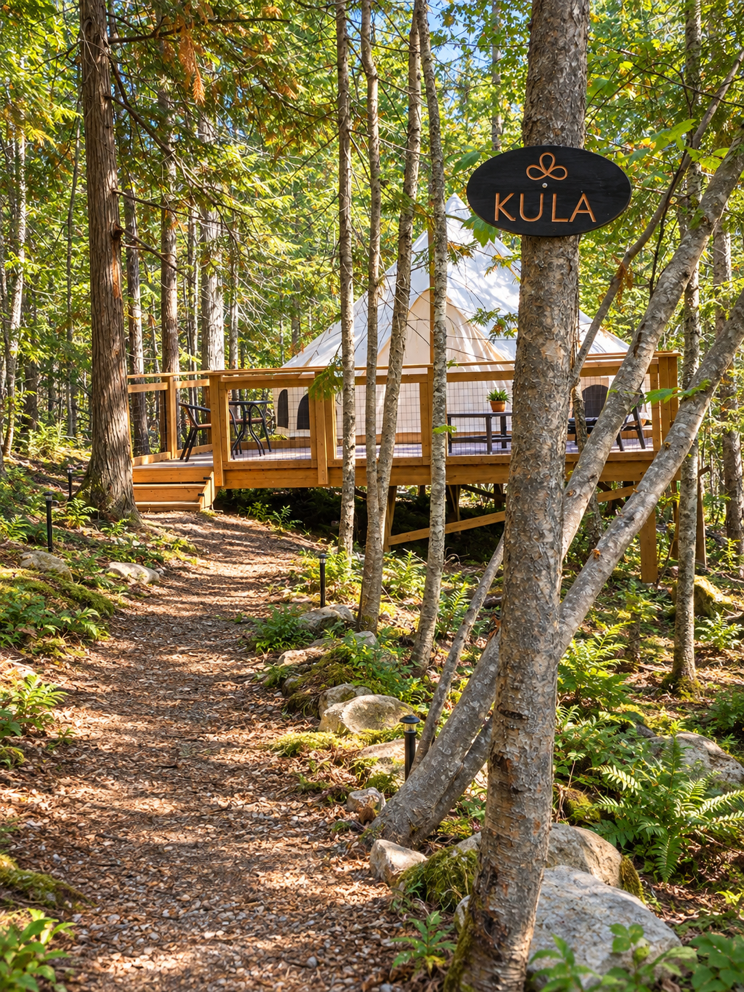 Follow the Forest Path to Your Private Glamping Retreat