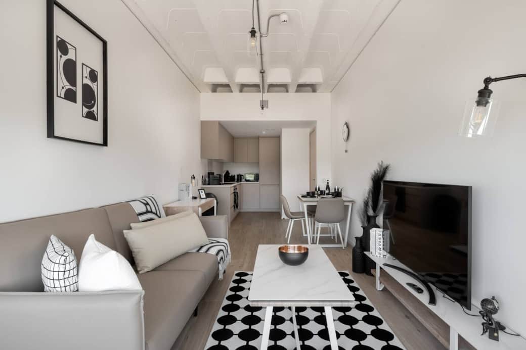 Living room with A 55 inch Smart TV Living room with A 55 inch Smart TV