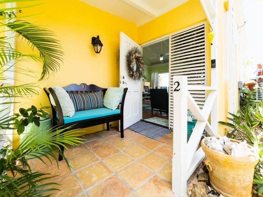 Welcoming front patio Welcoming front patio