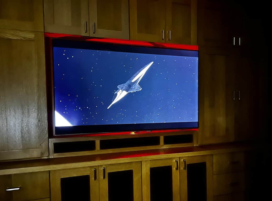 Movie Night in the theater room