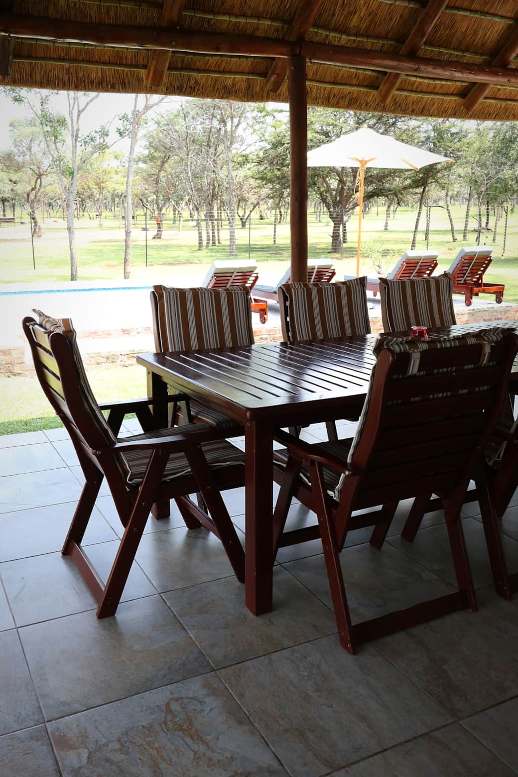 Terrace Outside Kitchen Hemel Bushveld Lodge