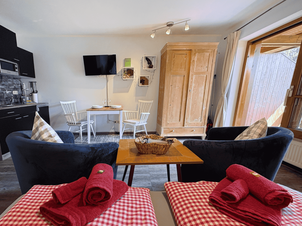 Towels and bed linen included