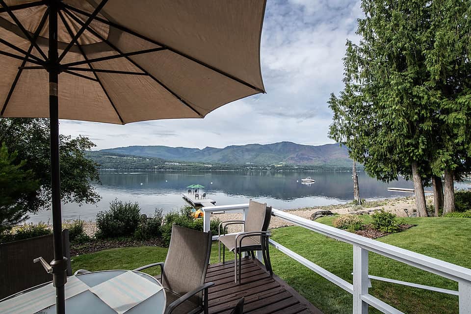 Deck is steps from the beach