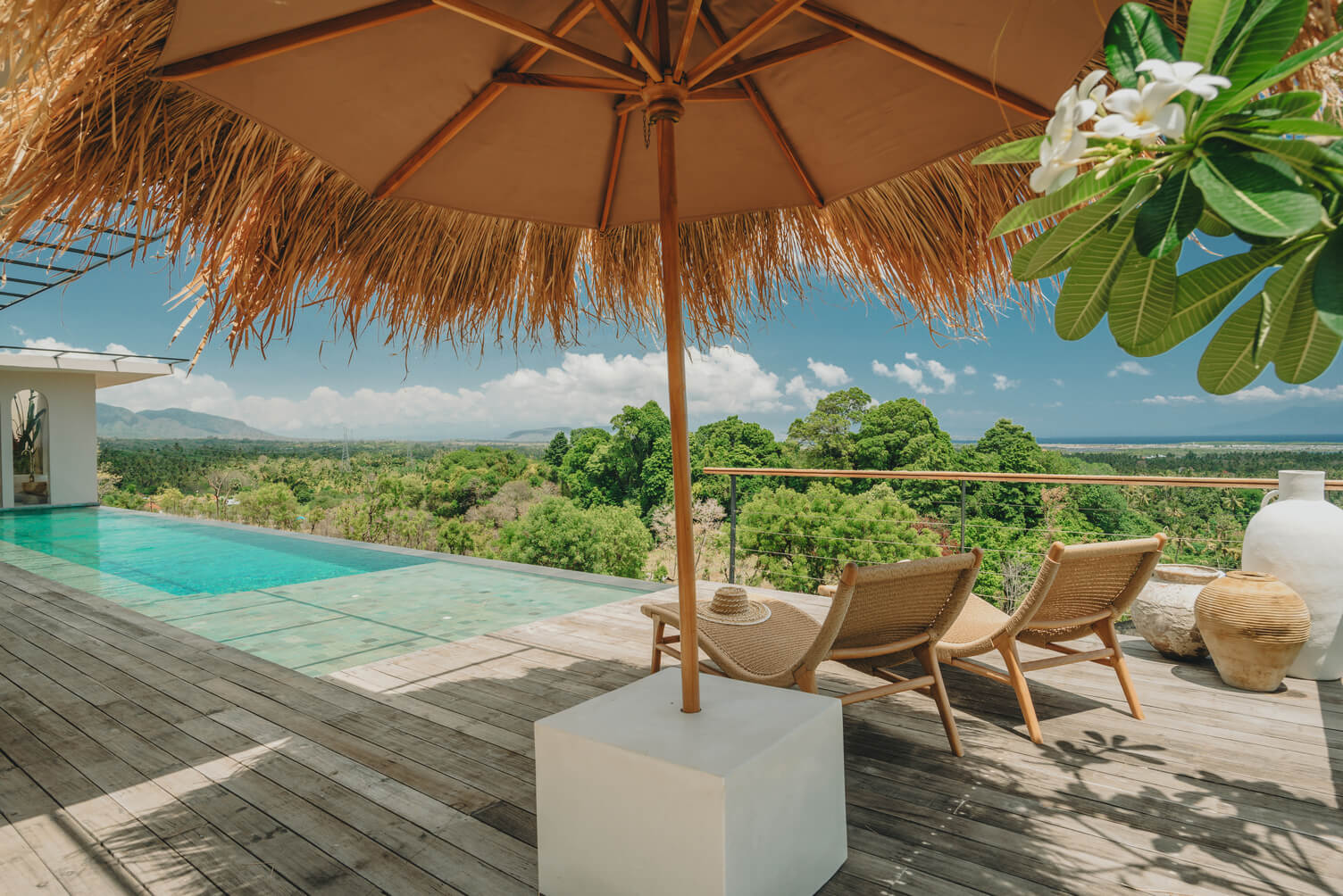 Villa Kimu exterior with modern architecture and lush surroundings