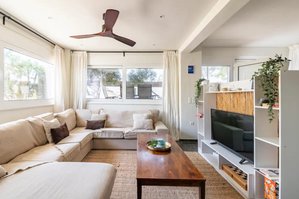Large couch in living-room Large couch in living-room